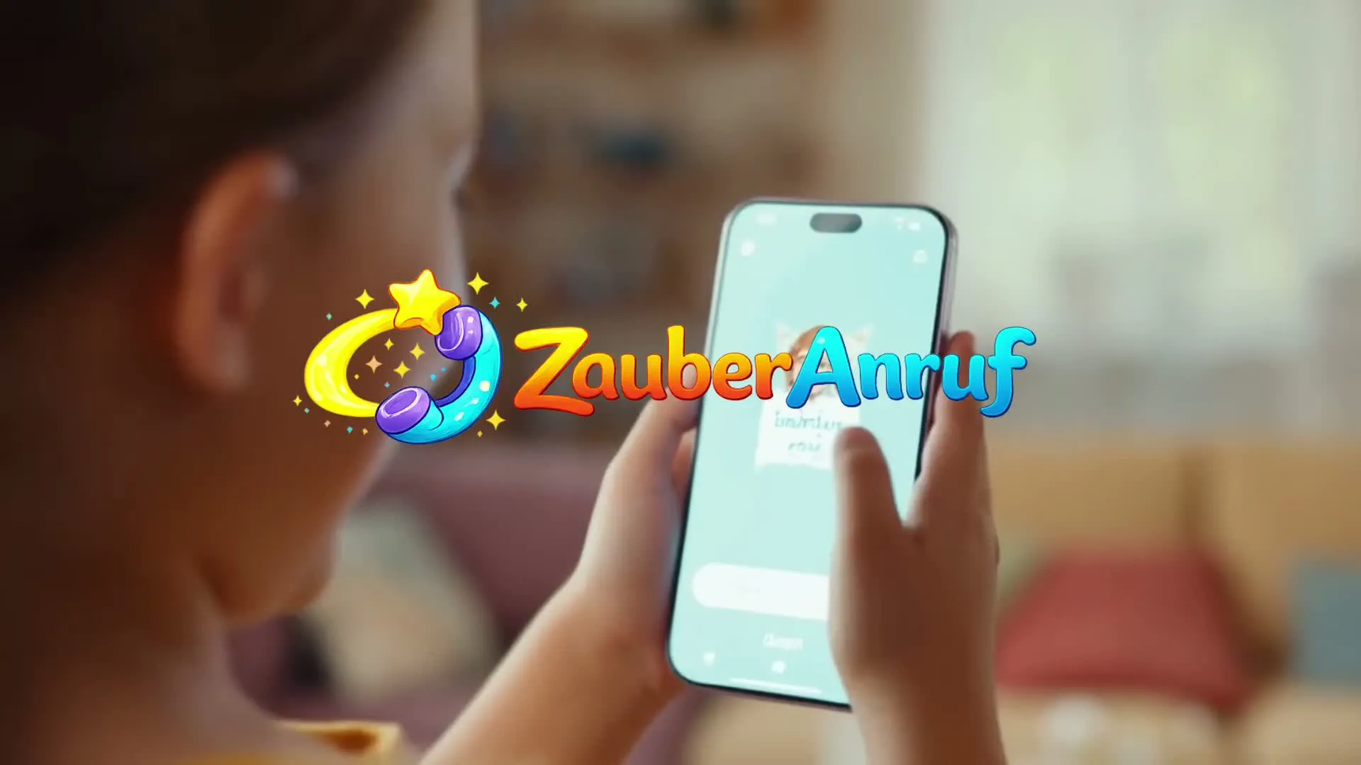 Vorschaubild: Ein Kind telefoniert mit einem Zauberanruf-Charakter